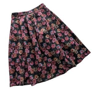 Abercrombie & Fitch Floral Abstract Midi Skirt size Medium